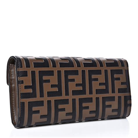 fendi embossed wallet|authentic Fendi wallet.